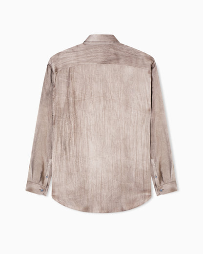 viscose blend satin shirt