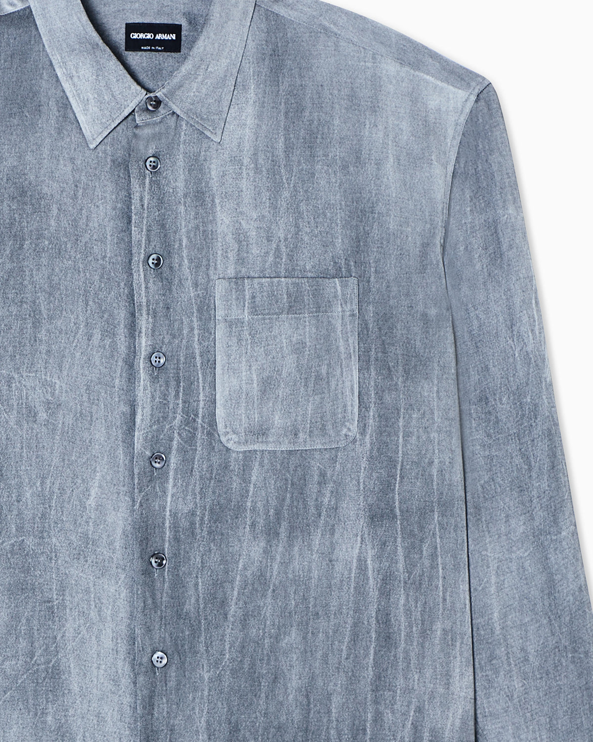 viscose blend satin shirt