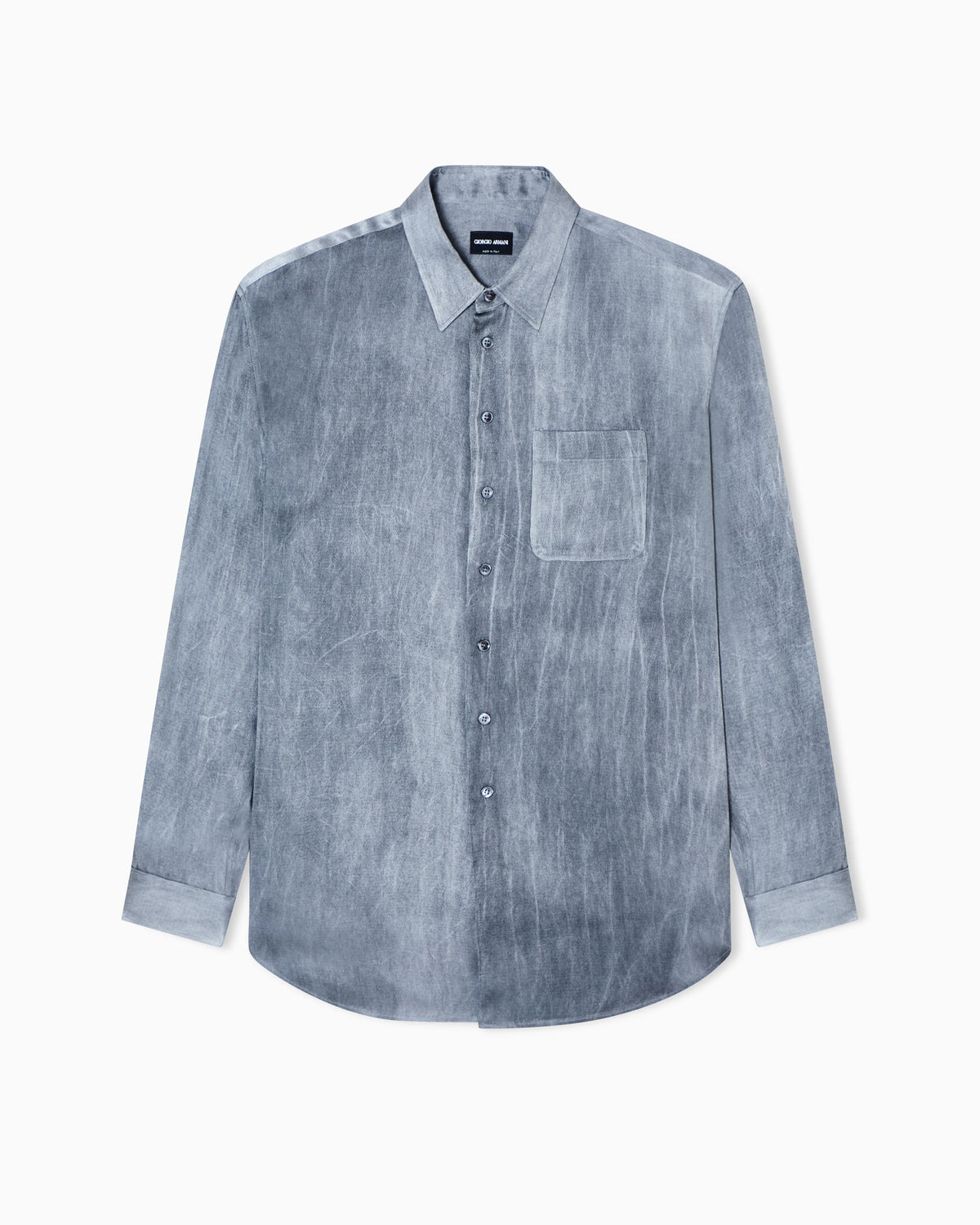 viscose blend satin shirt