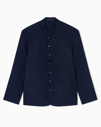 fluid wool blouson