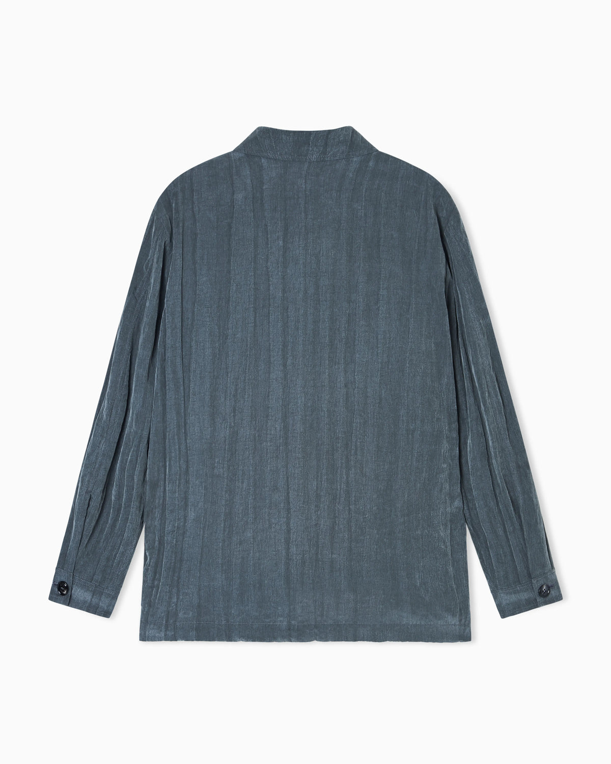 Blouson in pleated Lyocell and nylon canvas