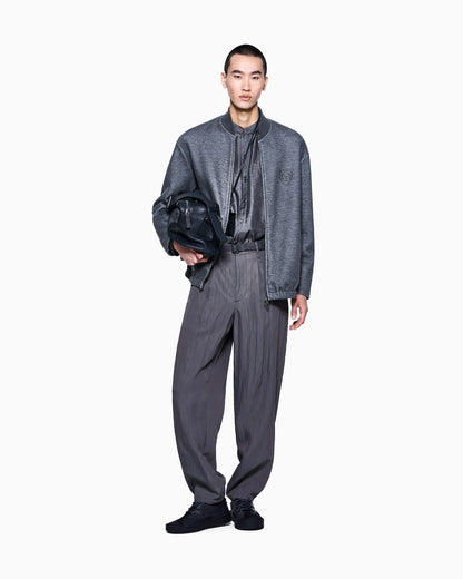 Blouson in modal and cashmere jersey fleece