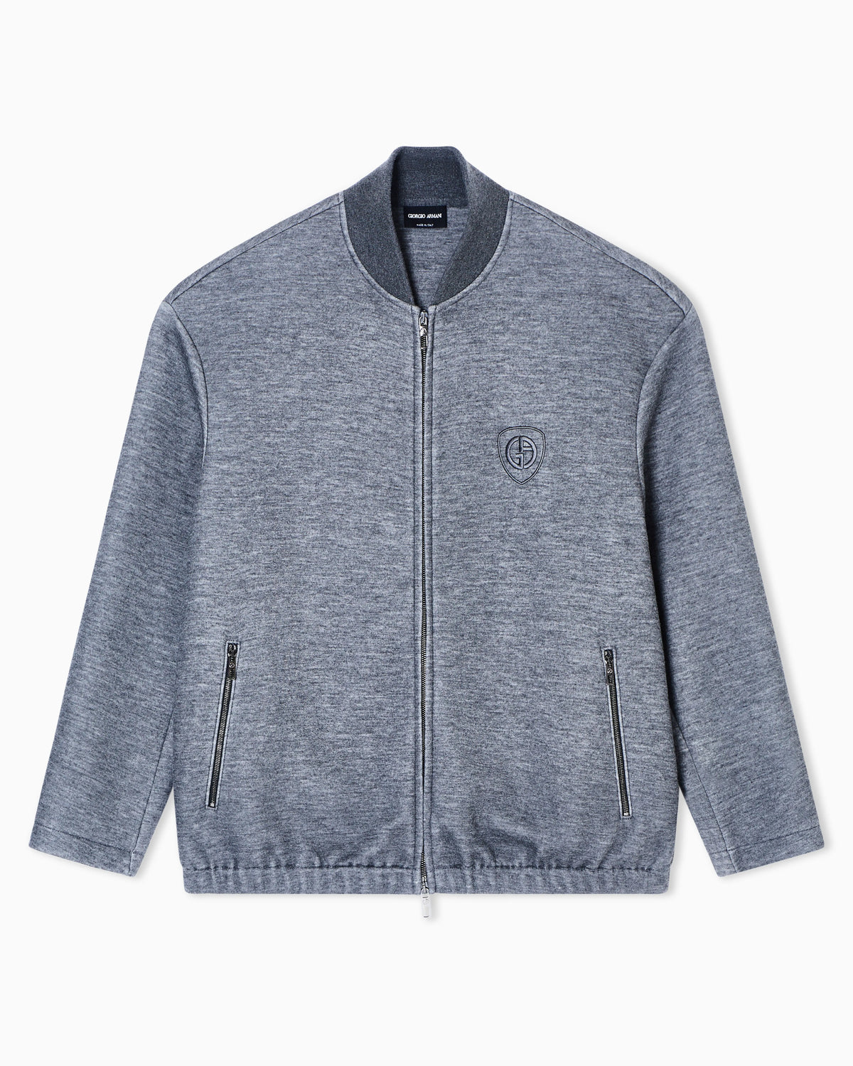 Blouson in modal and cashmere jersey fleece