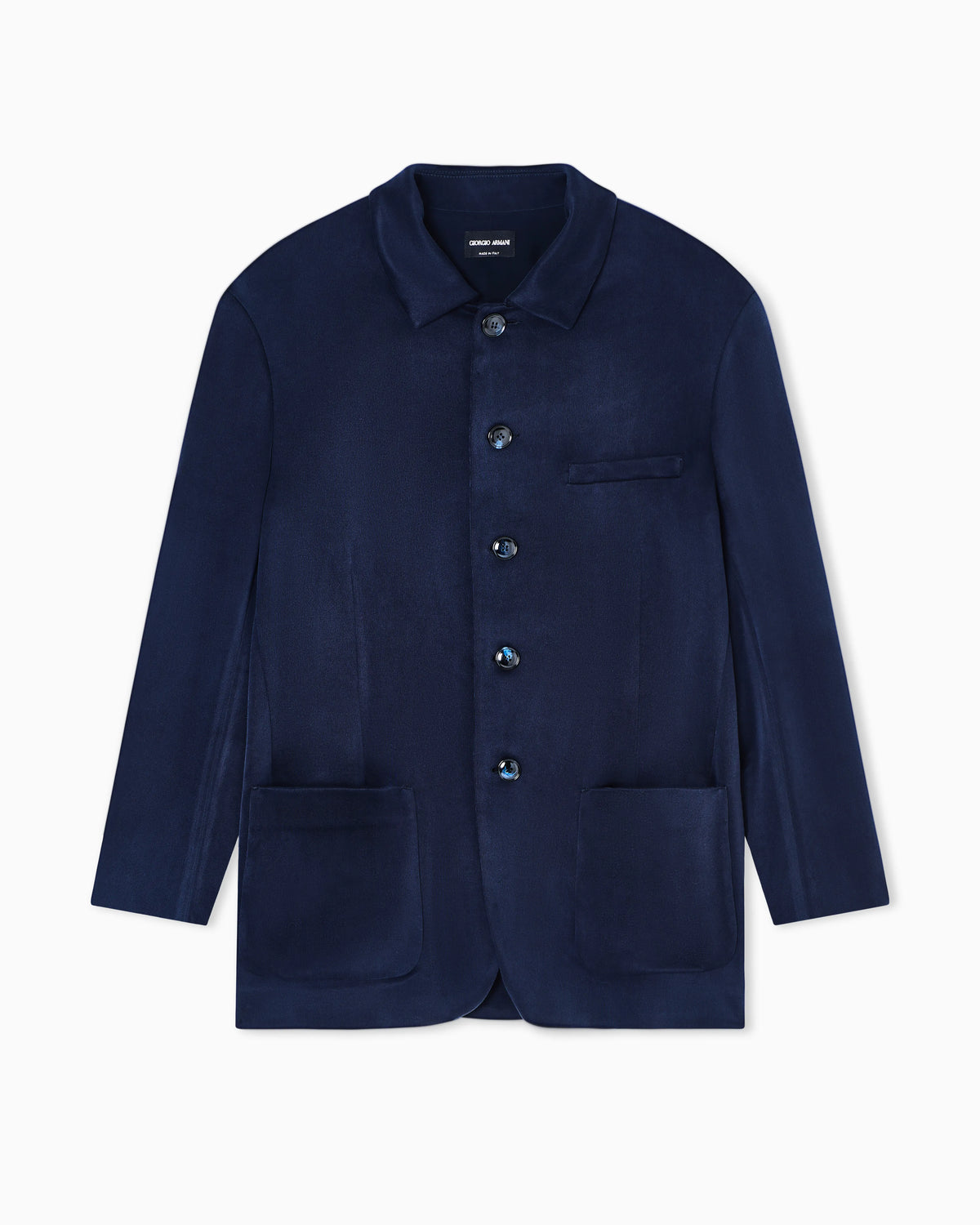 Single-breasted jacket in a cupro blend