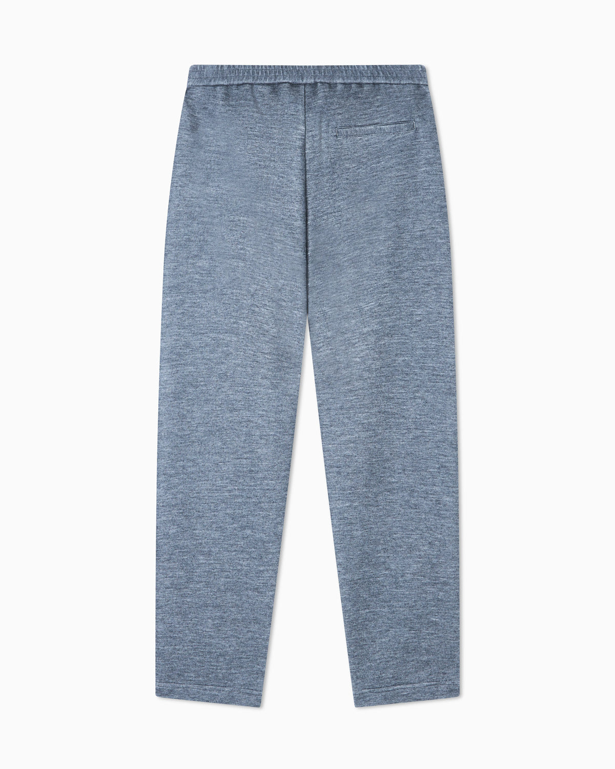 Flat-front trousers in modal and cashmere jersey fleece