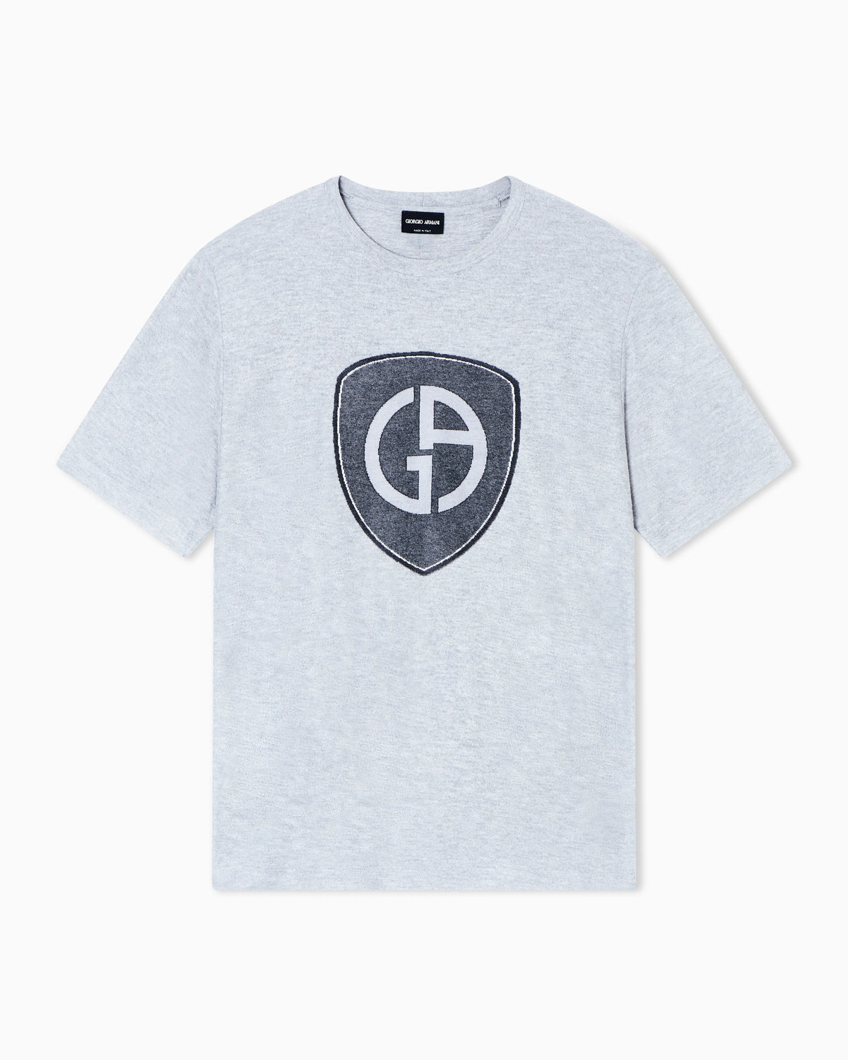 Viscose and cashmere jersey crew-neck T-shirt