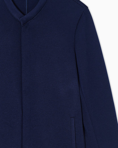 Cashmere double jersey shirt jacket