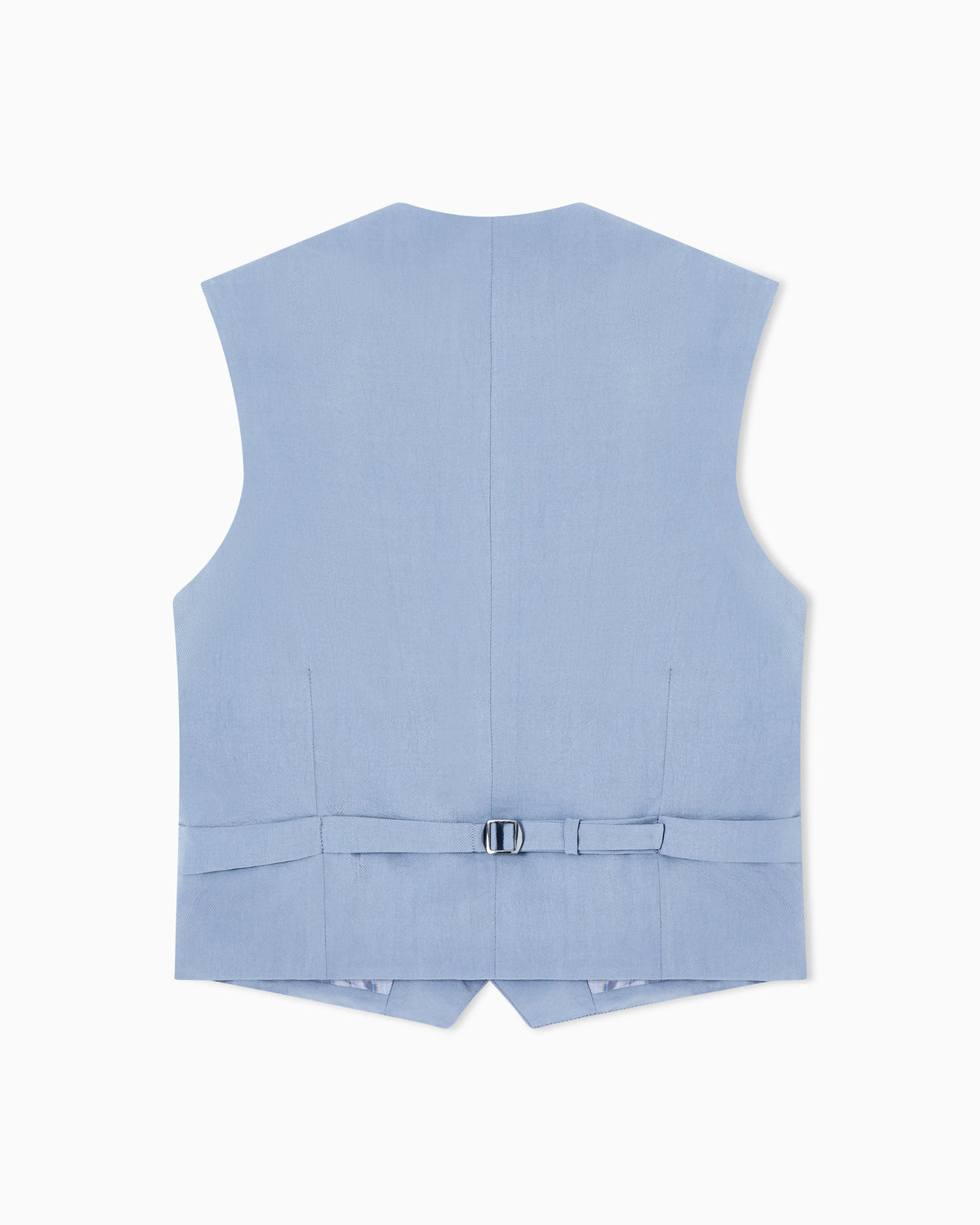 washed silk single-breasted waistcoat