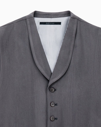 Single-breasted viscose waistcoat