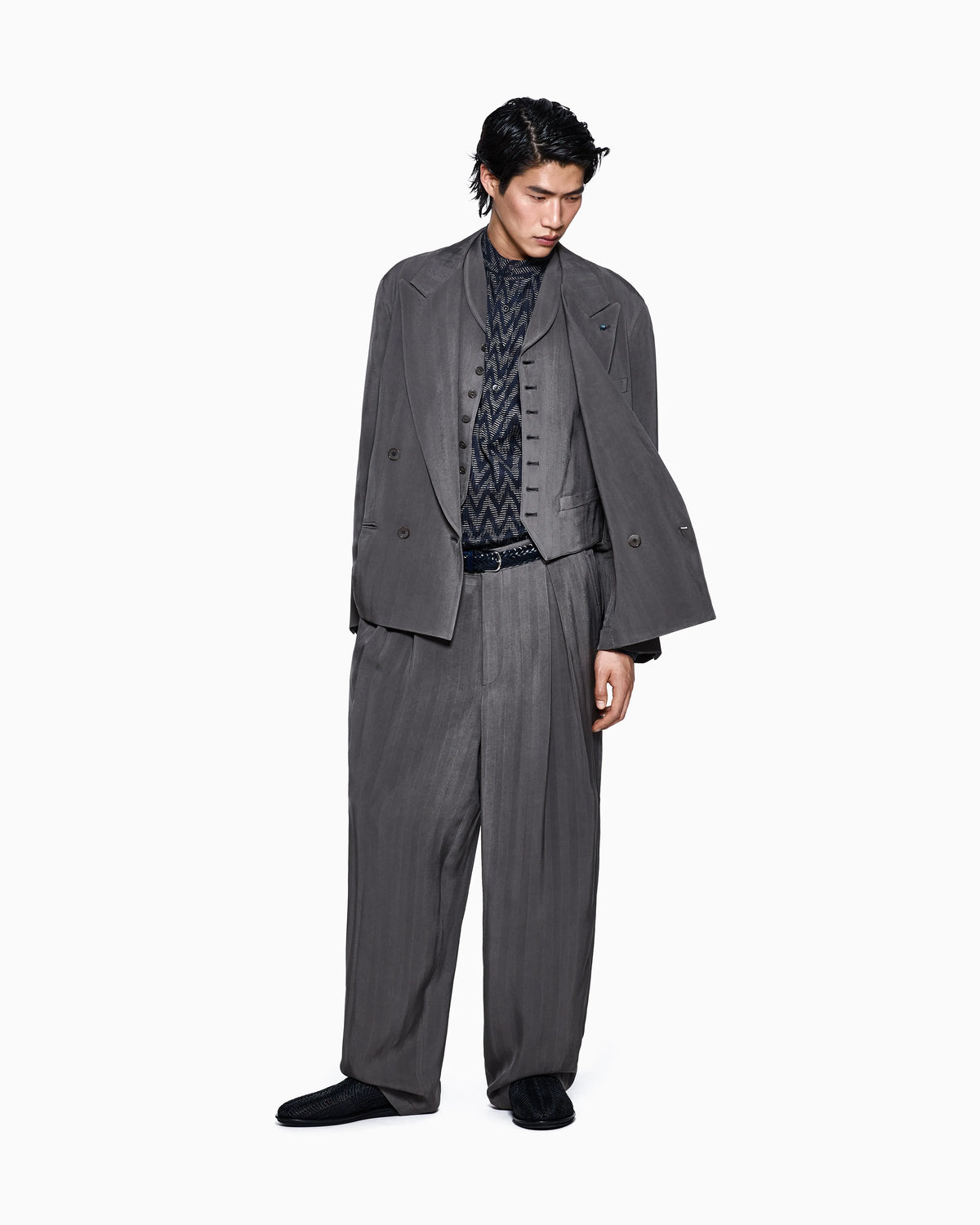 Single-breasted viscose waistcoat