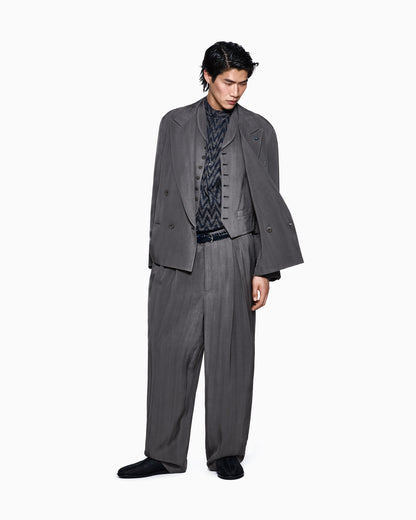 Single-breasted viscose waistcoat