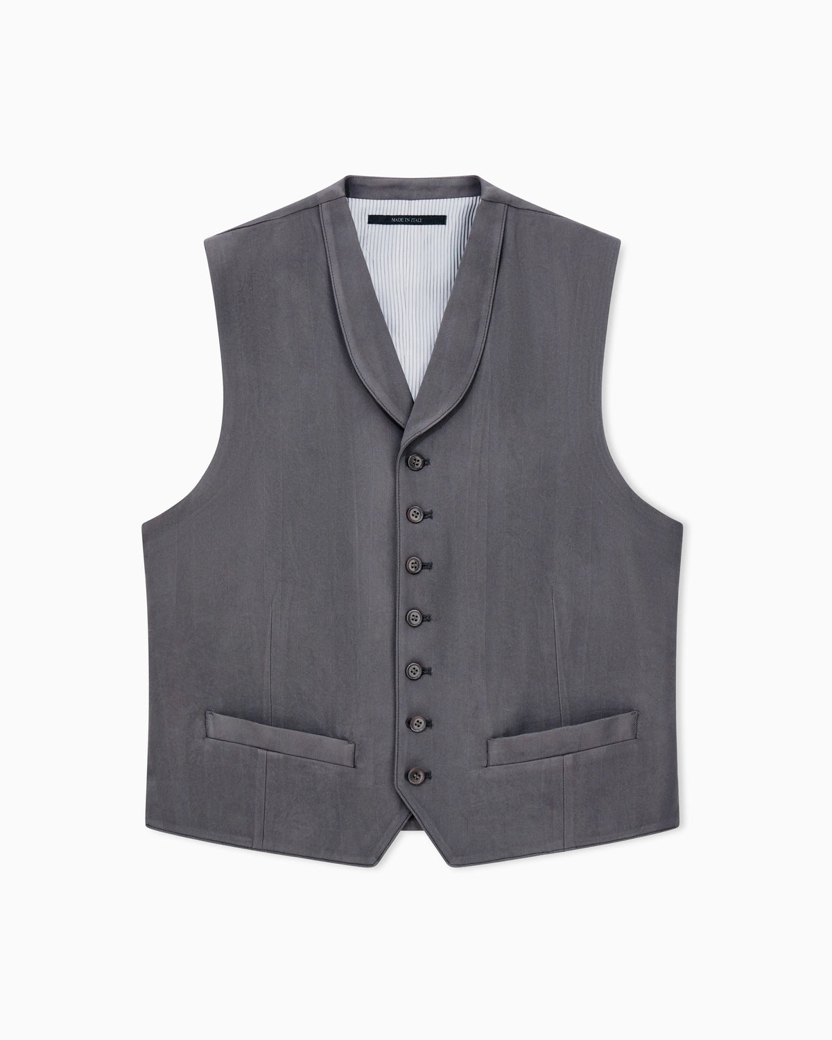 Single-breasted viscose waistcoat