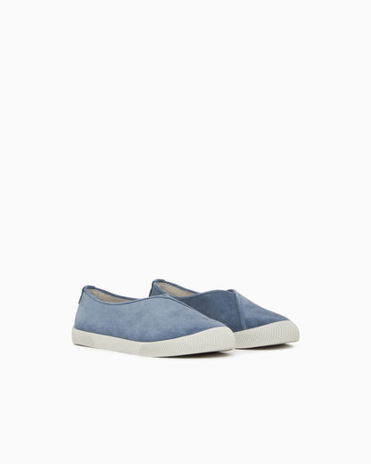 Suede slip-ons