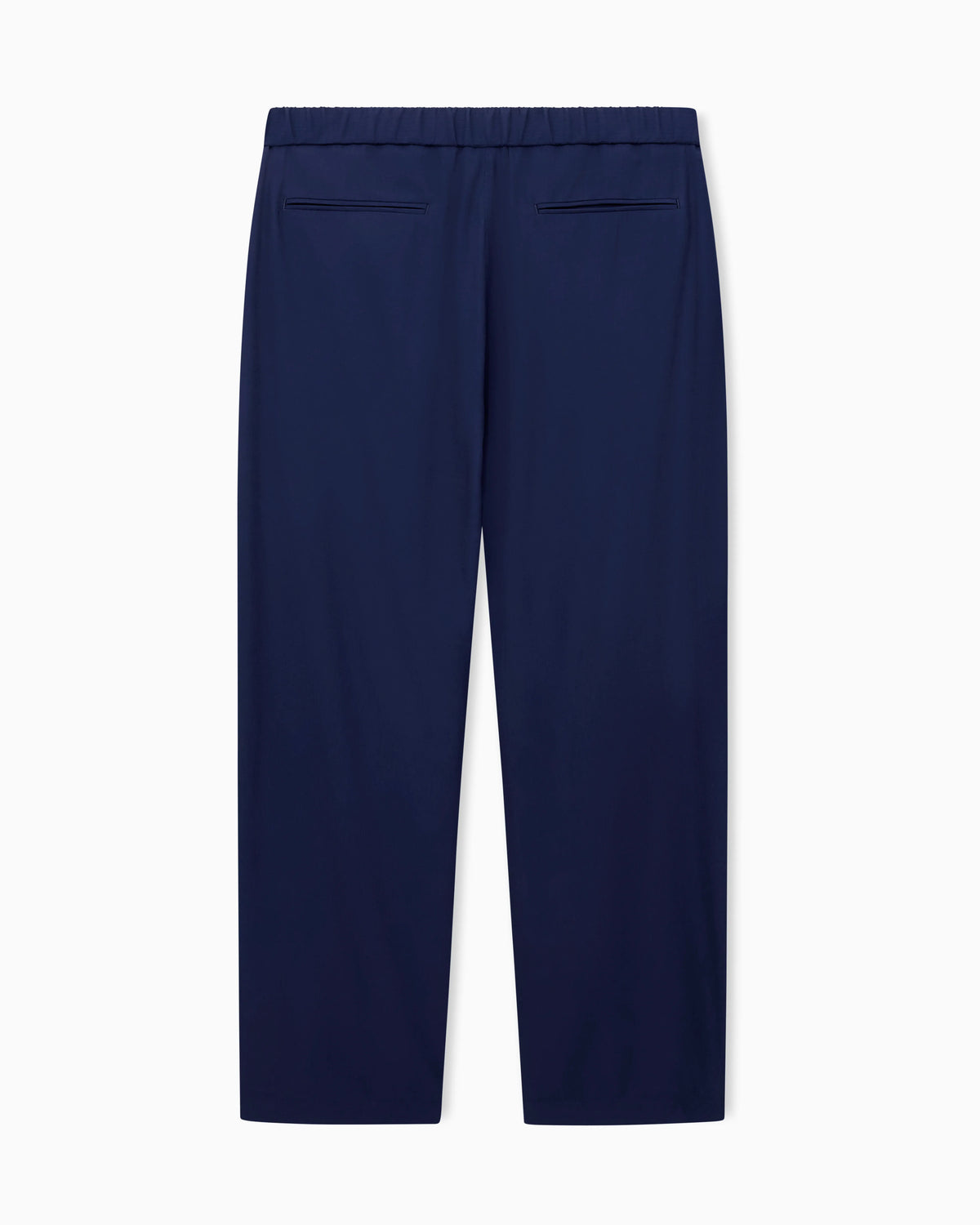 Viscose-canneté flat-front trousers