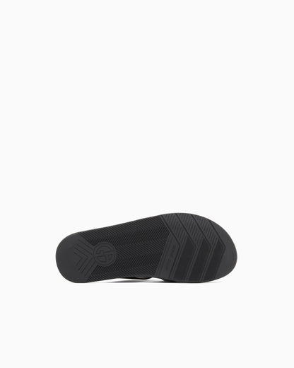 Cross-over napped calfskin sandals