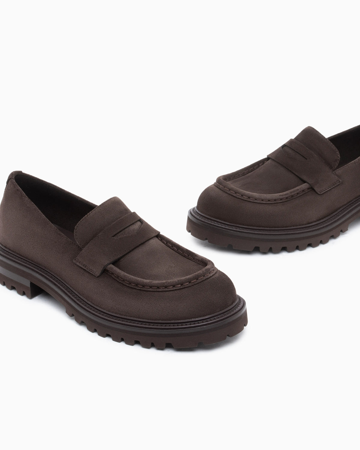 Loafer in suede with leather insole