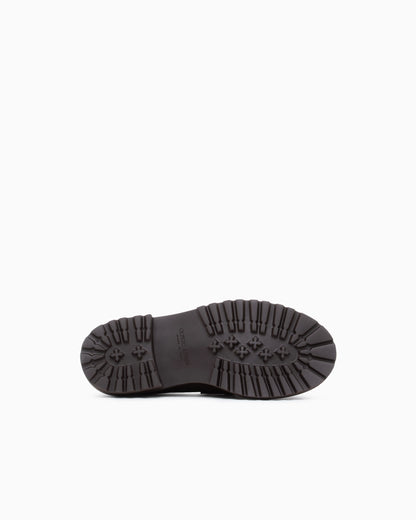 Loafer in suede with leather insole