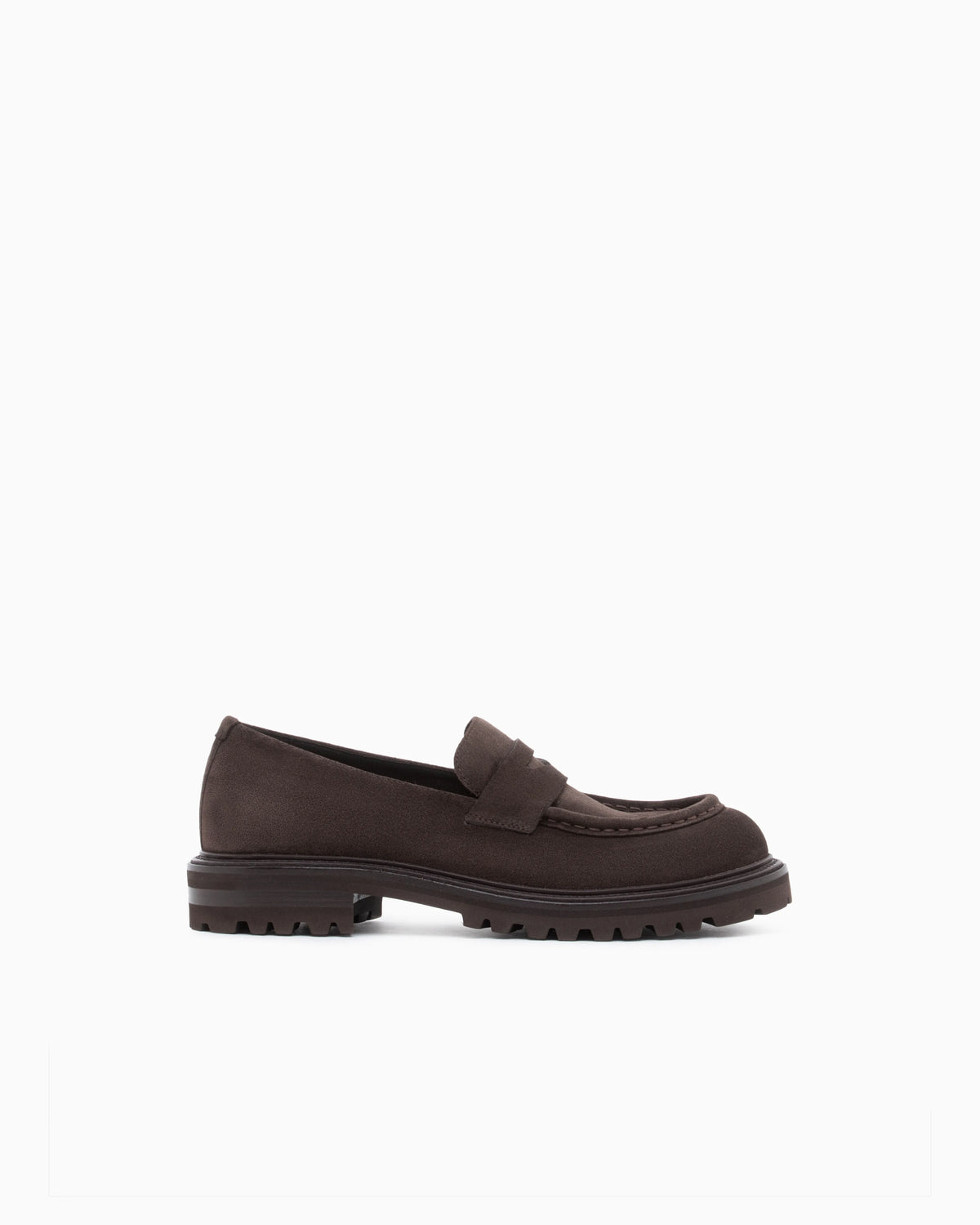 Loafer in suede with leather insole