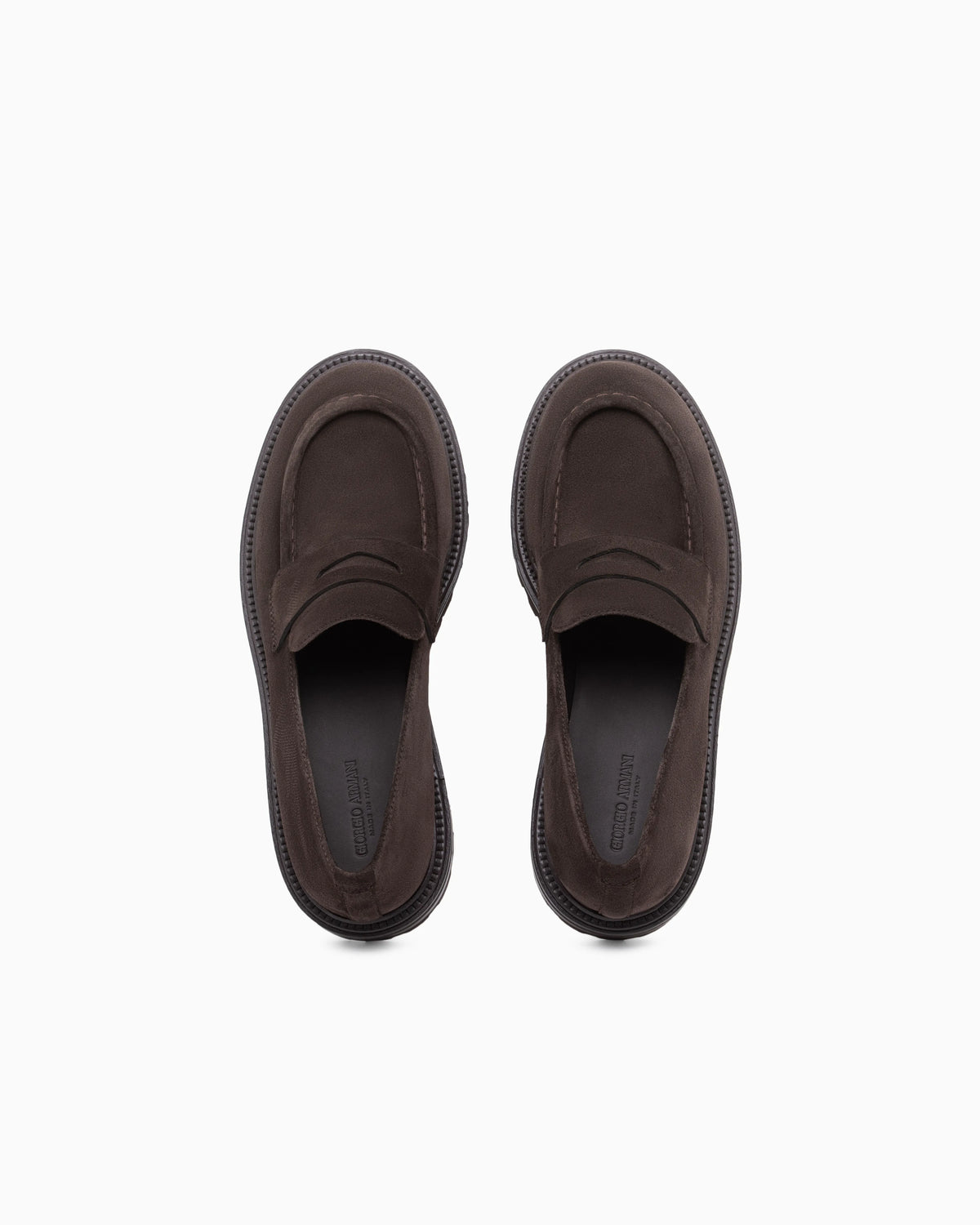Loafer in suede with leather insole