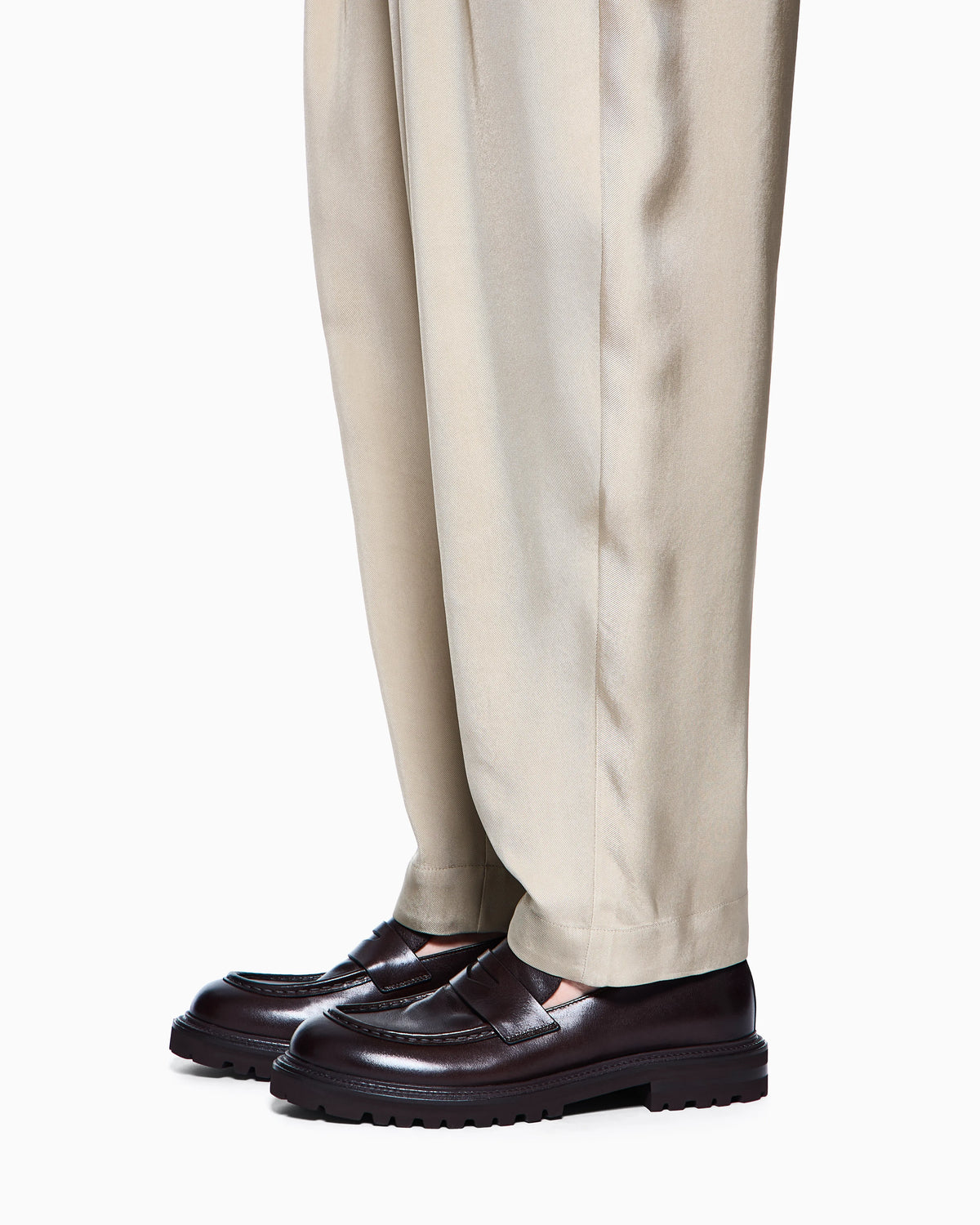 Nappa leather loafers