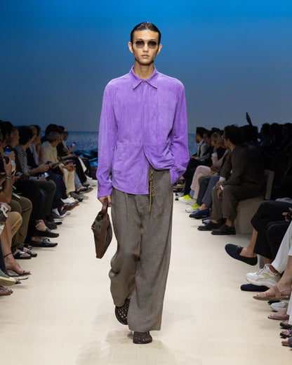 lambskin suede shirt jacket