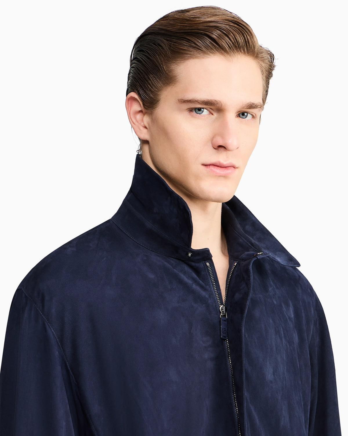 lambskin suede shirt jacket