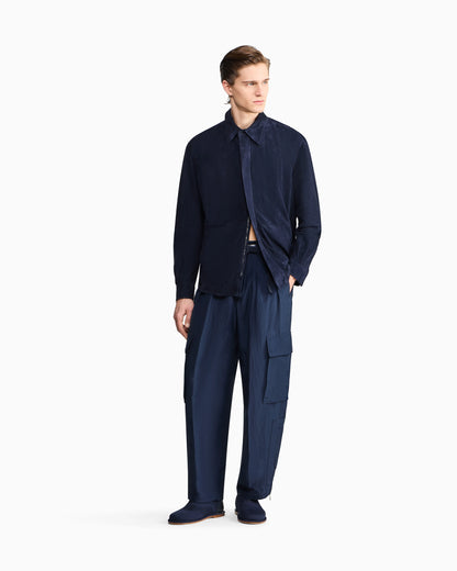 lambskin suede shirt jacket