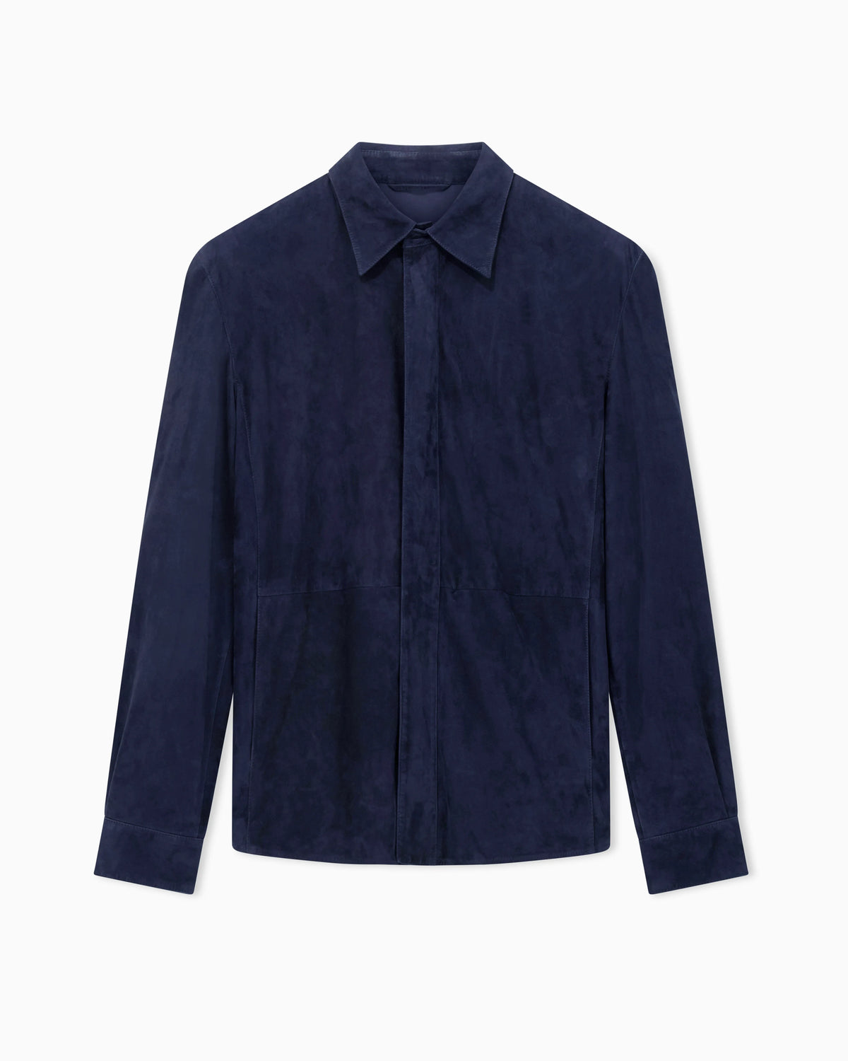 lambskin suede shirt jacket