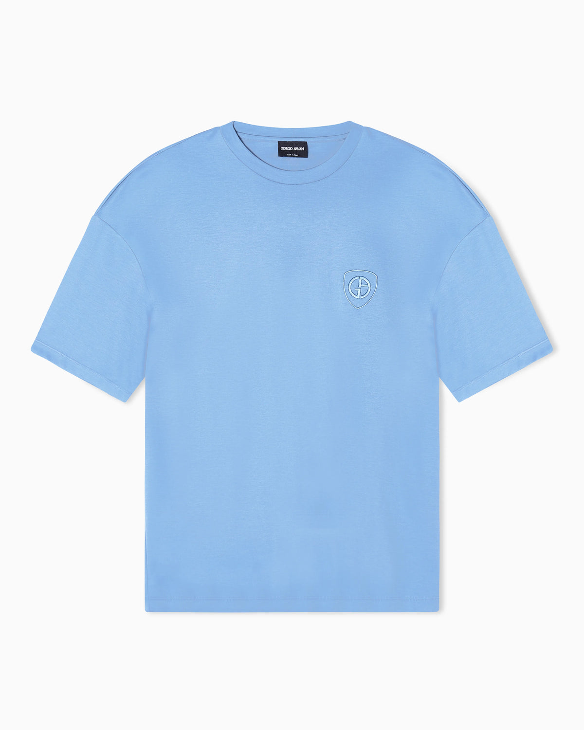 organic cotton interlock crew-neck T-shirt