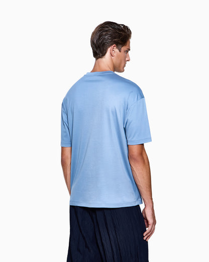 organic cotton interlock crew-neck T-shirt