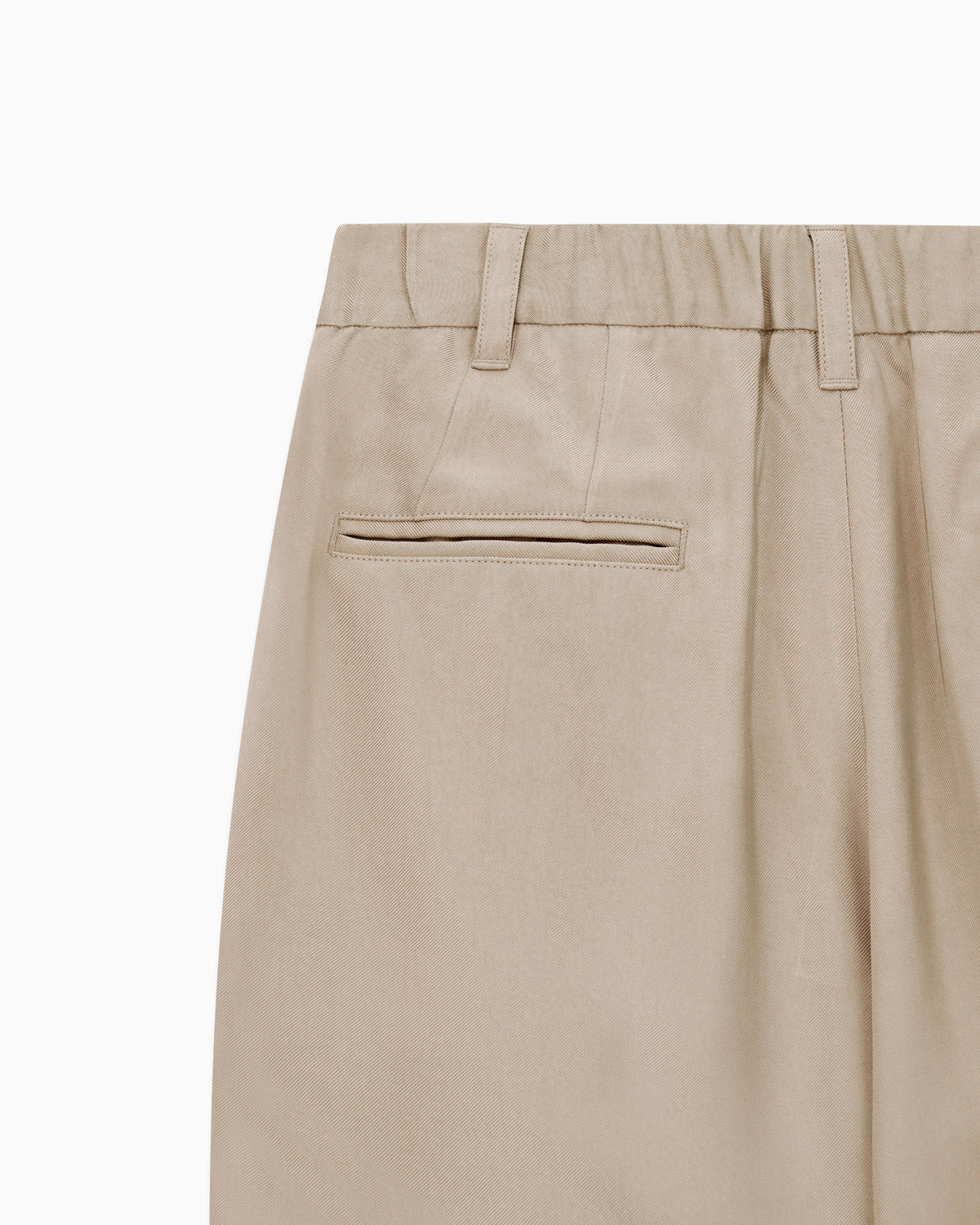 Faded viscose twill trousers with pleats