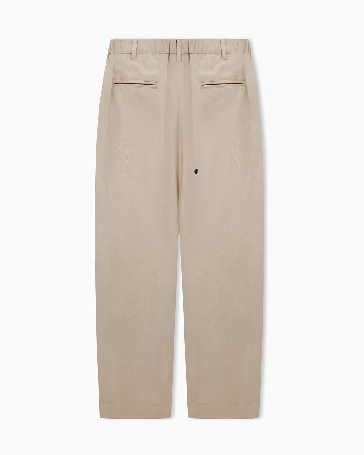 Faded viscose twill trousers with pleats