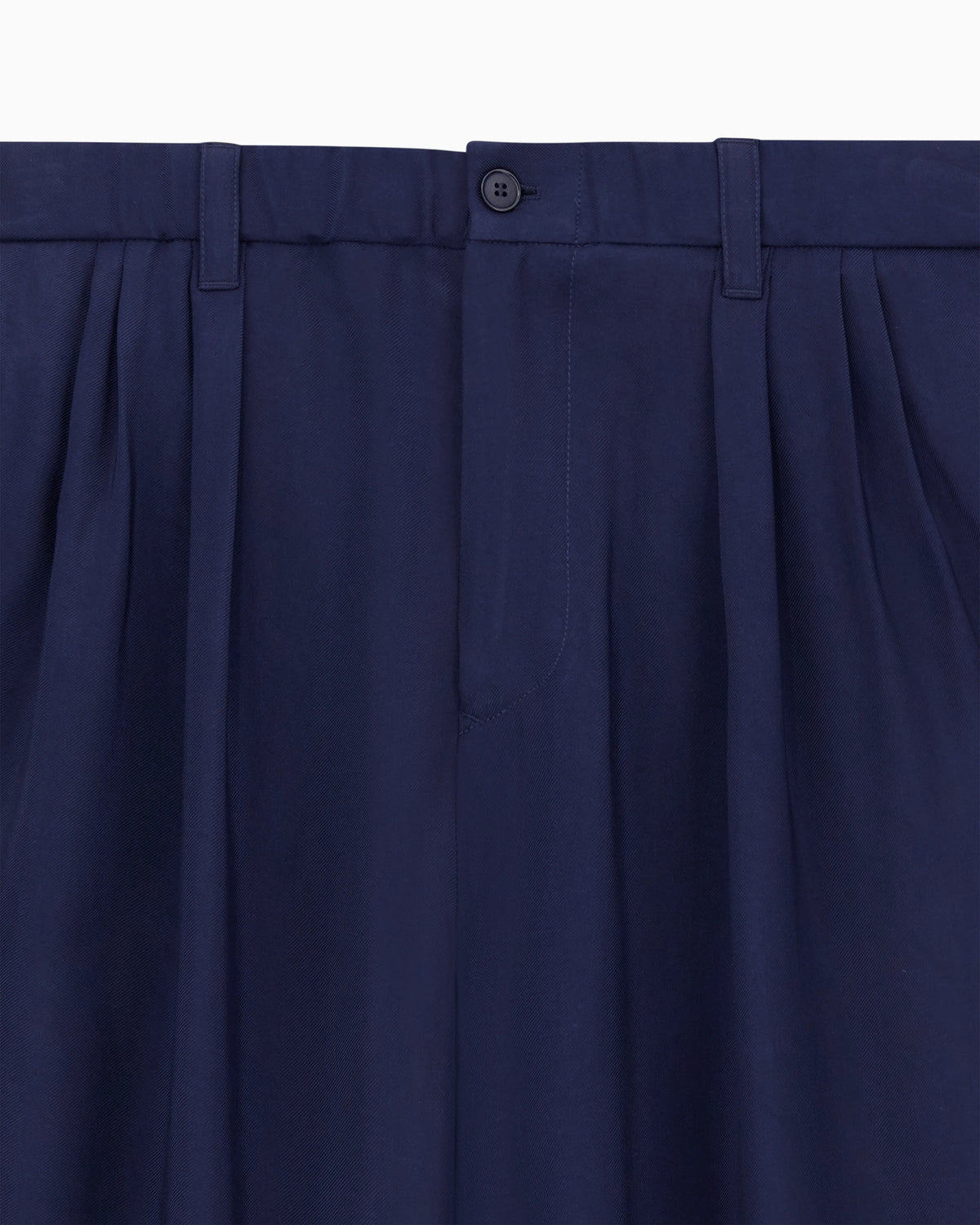 Faded viscose twill trousers with pleats
