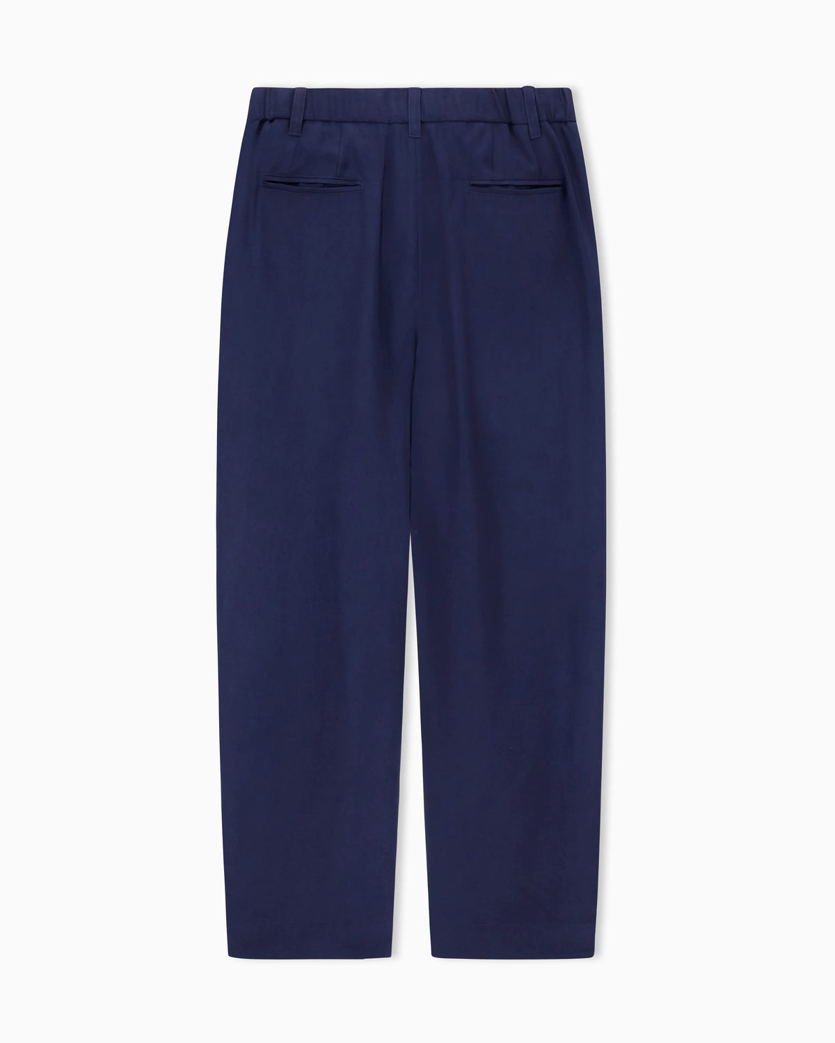 Faded viscose twill trousers with pleats