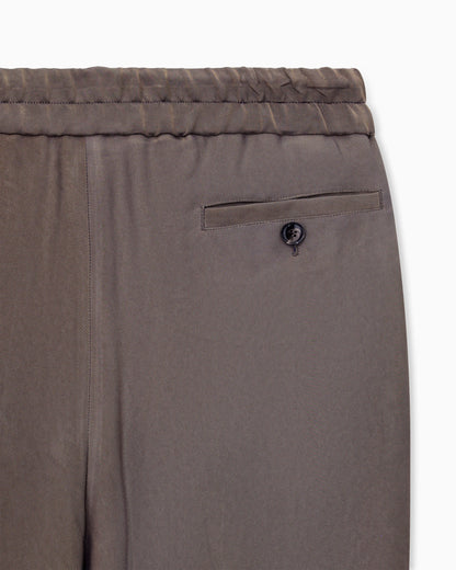 Single-pleat viscose trousers in iridescent viscose