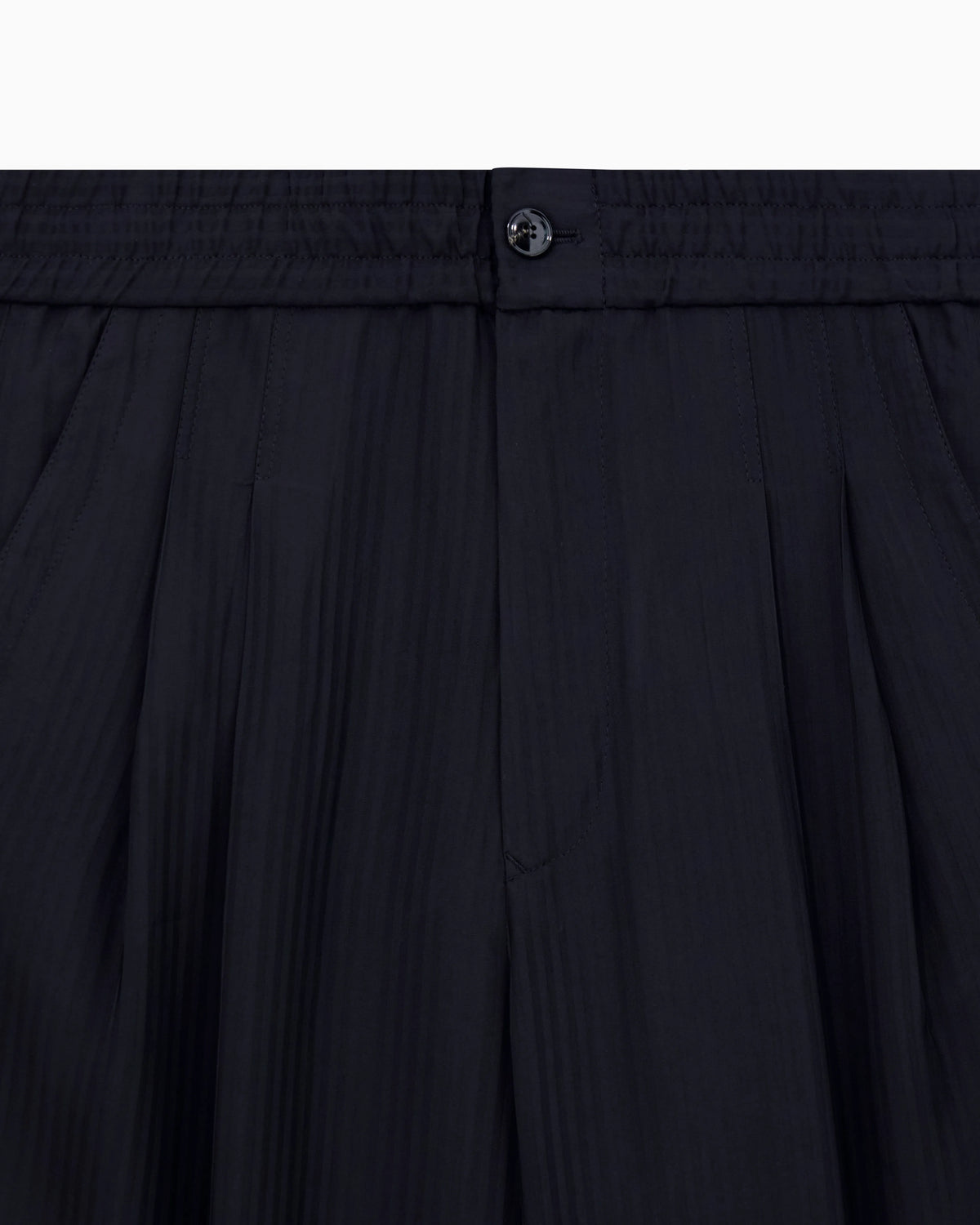 Chevron viscose twill two-pleat trousers