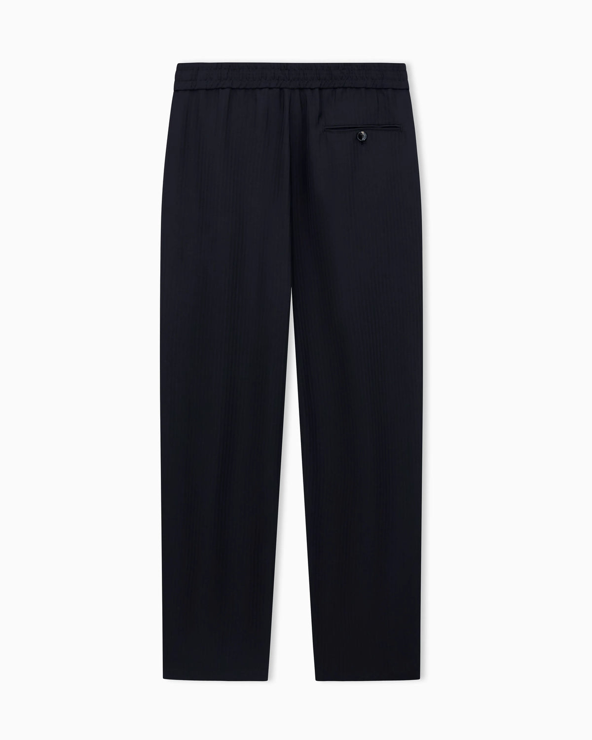 Chevron viscose twill two-pleat trousers