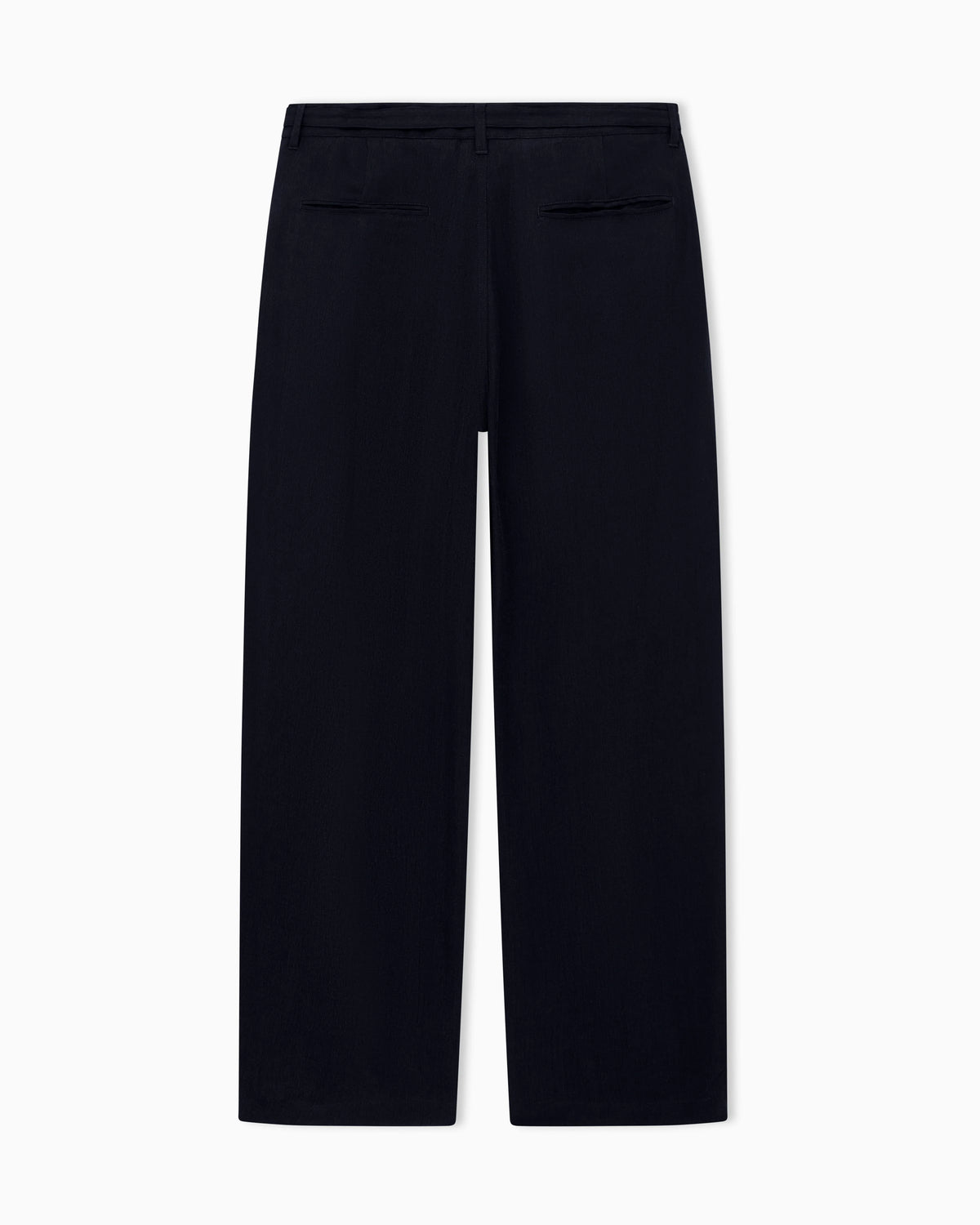 cupro basketweave single-pleat trousers