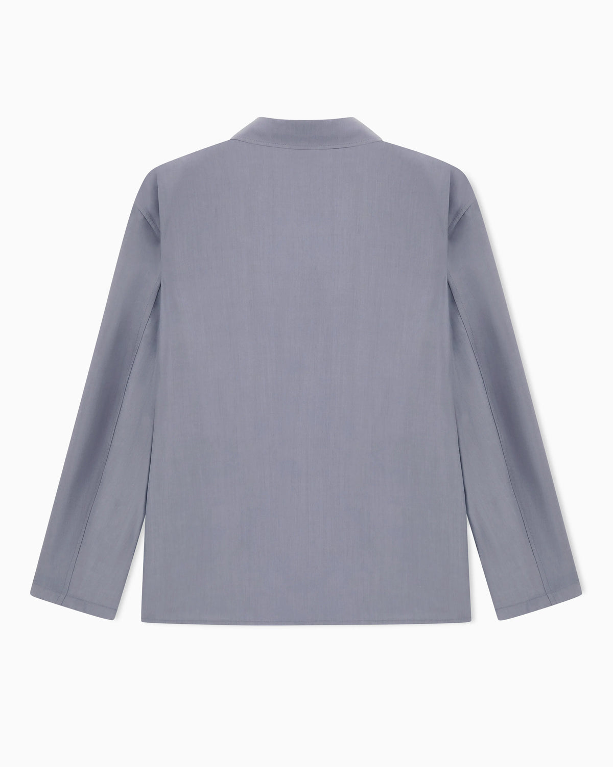 Double-breasted jacket in a silk and linen poplin