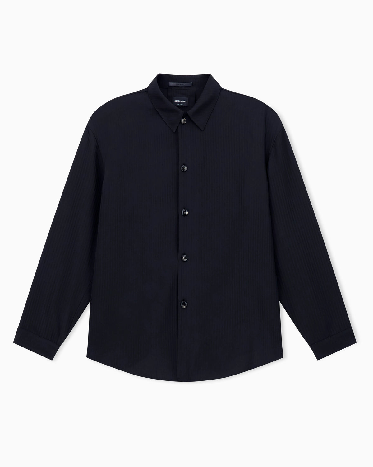 Chevron viscose twill shirt jacket
