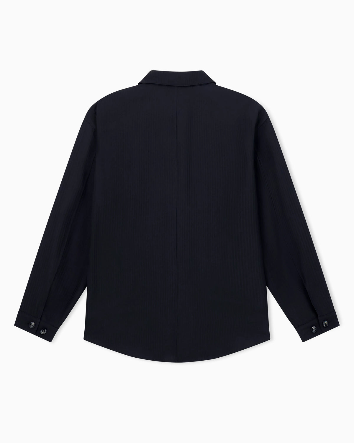 Chevron viscose twill shirt jacket