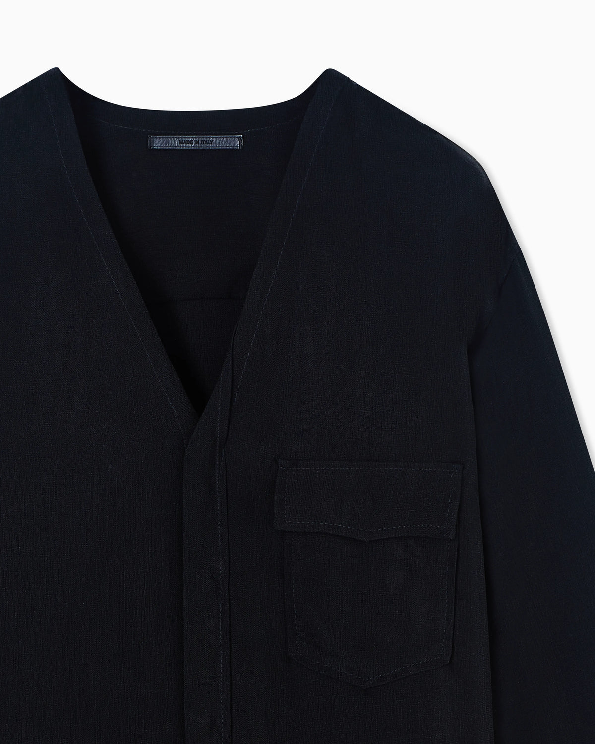cupro basketweave shirt jacket