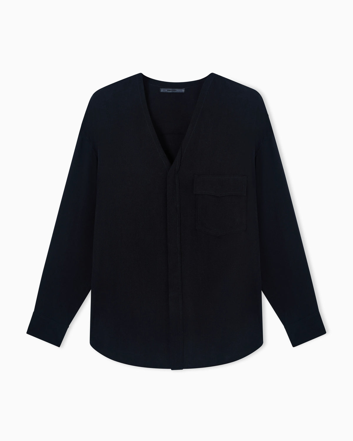 cupro basketweave shirt jacket