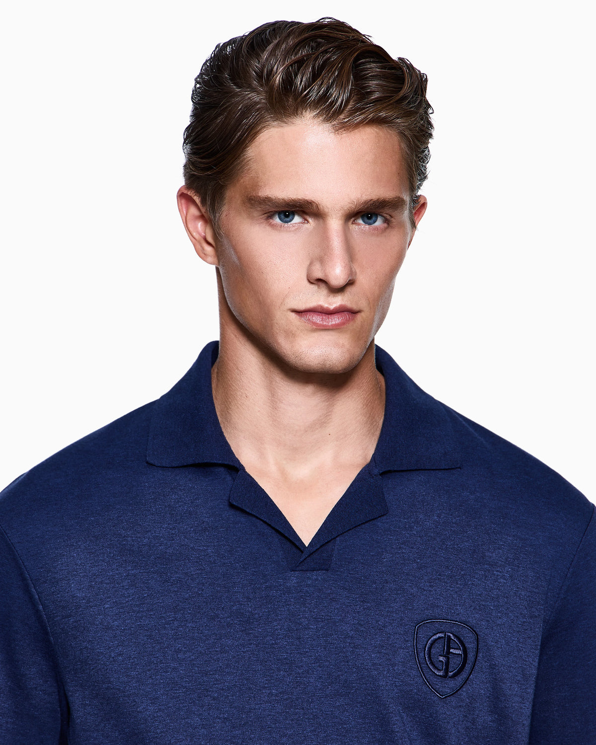 cotton interlock polo shirt
