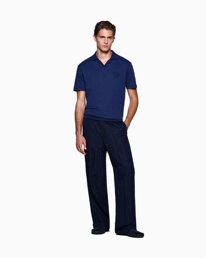 cotton interlock polo shirt