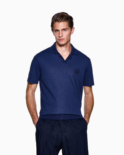 cotton interlock polo shirt