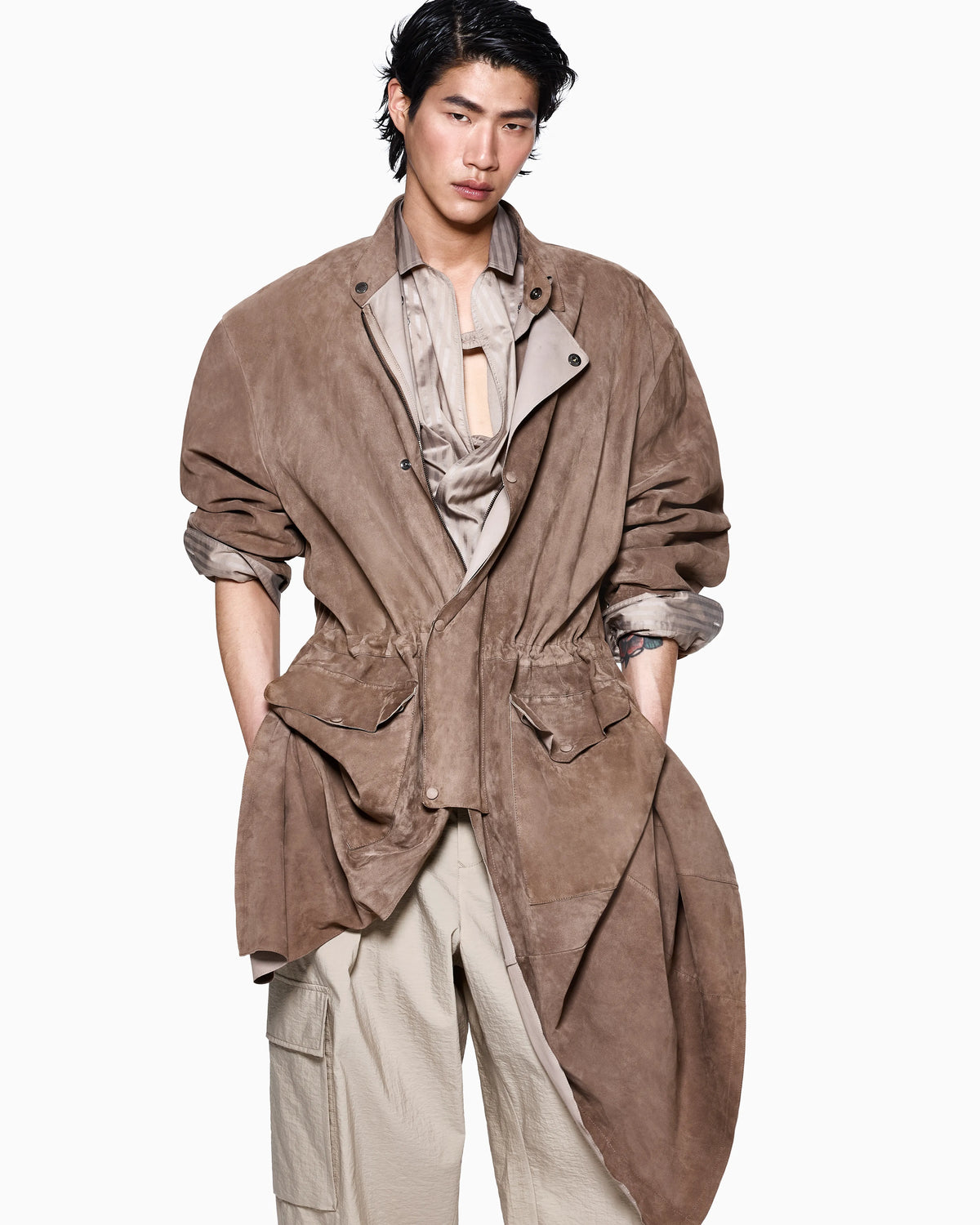 Cotton and silk shirt