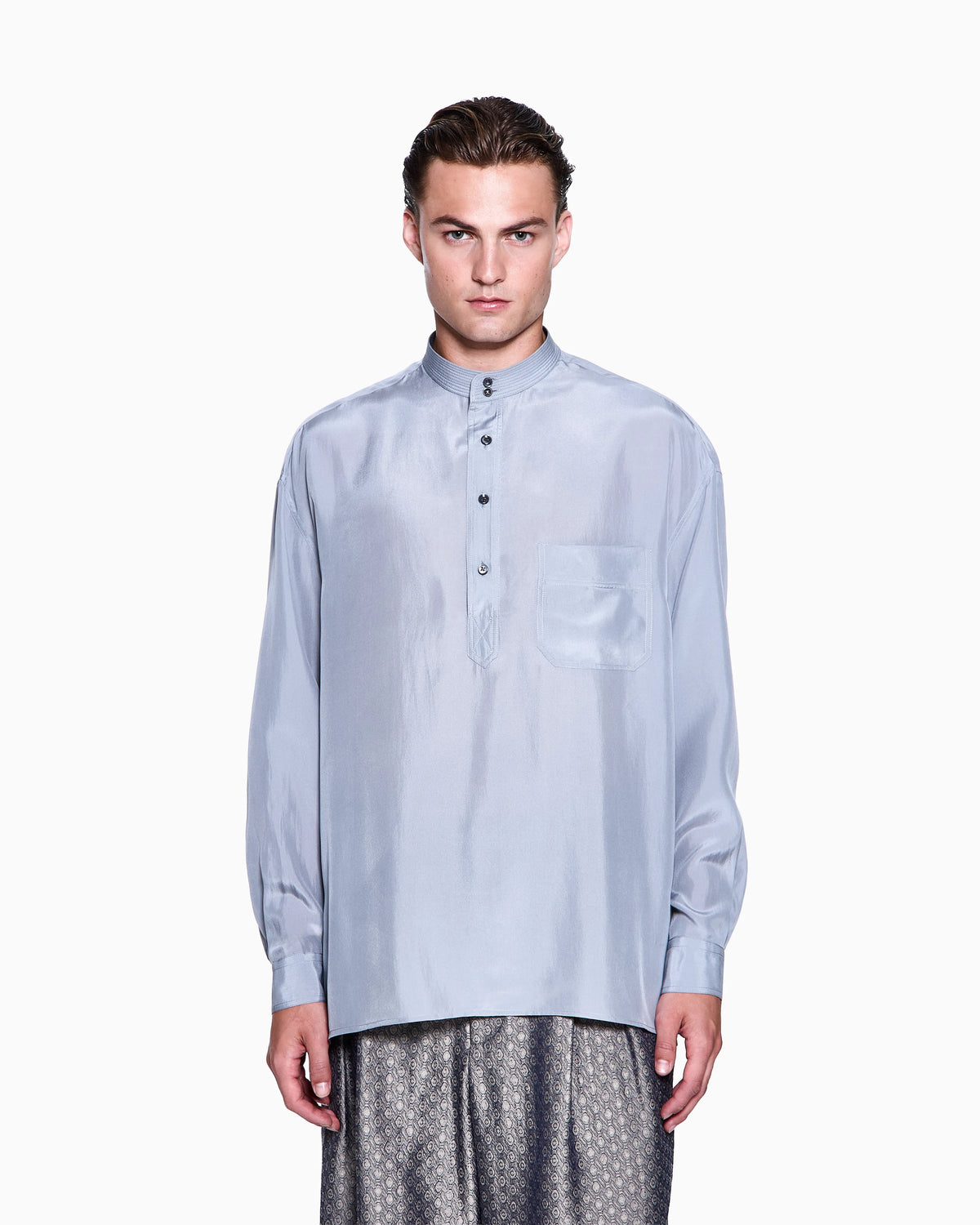 Silk habotai shirt