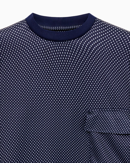 Printed silk T-shirt shirt