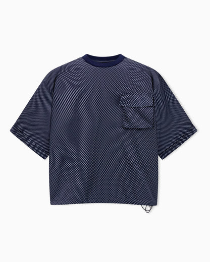 Printed silk T-shirt shirt
